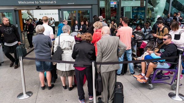 A bank holiday in Britain added to the volumes of traffic at London airports over the weekend