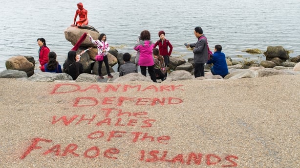 Little mermaid vandalised