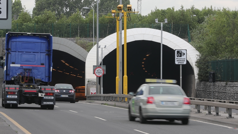 The single vehicle incident happened close to the North bore of the tunnel