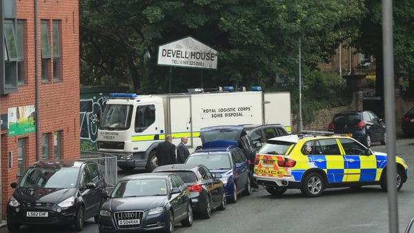 Bomb disposal team was called to the scene in Rusholme