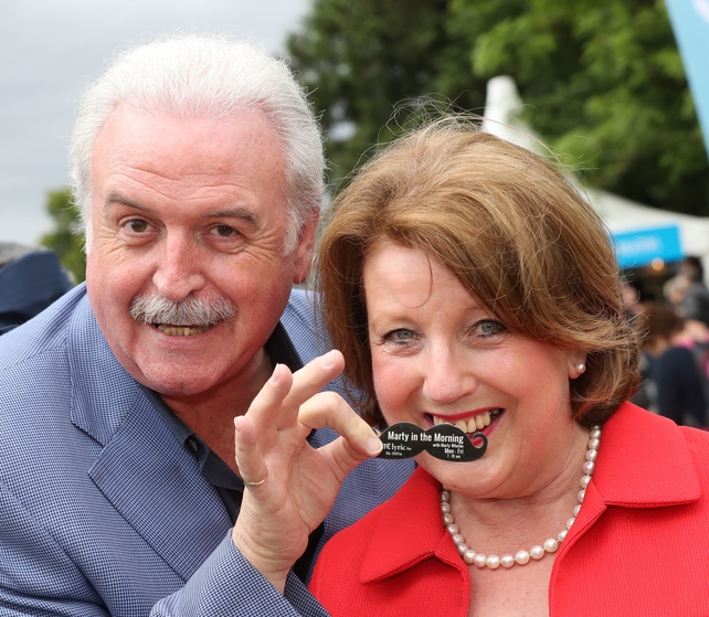 Marty Whelan broadcasted live on Lyric fm from the RTÉ stage