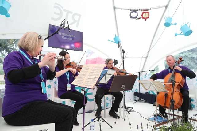 The Lyric fm quartet kept crowds entertained with beautiful tunes from the RTÉ stage