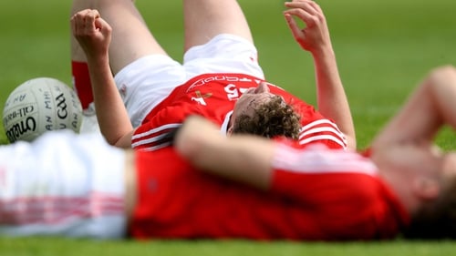 Louth players dejected after game