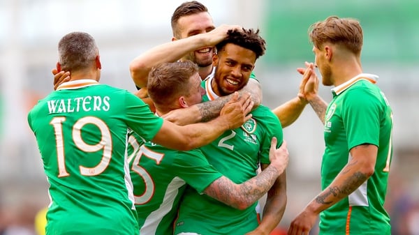 Cyrus Christie (2) has played 17 times for Ireland