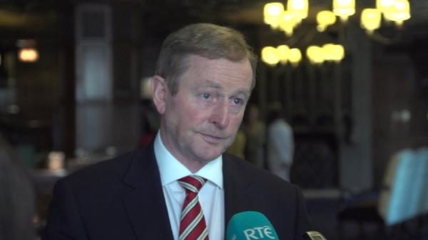 Enda Kenny was speaking on a two-day visit to the United States