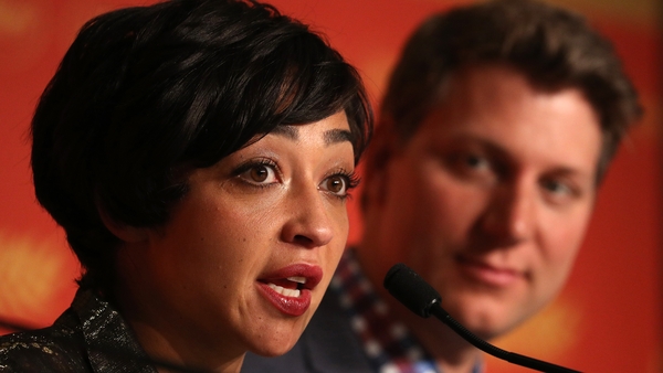Ruth Negga and Loving director Jeff Nichols at the Cannes Film Festival in May 2016 - 