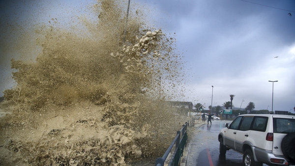 The South African Weather Service has warned the storm could trigger waves up to 12m high