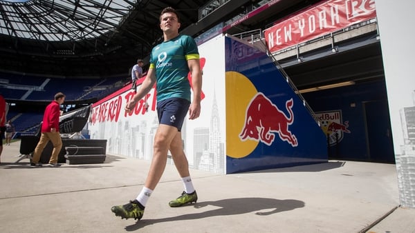 Jacob Stockdale will win his first Ireland cap on the left wing against the USA
