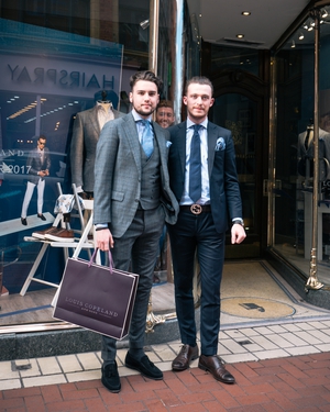 Check out Louis Copeland's stylish employees Emmet Carroll and Keith Fitzpatrick