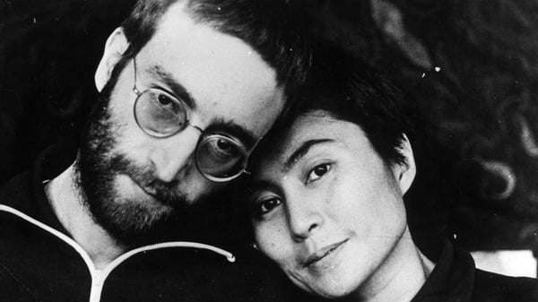 John Lennon pictured with Yoko Ono