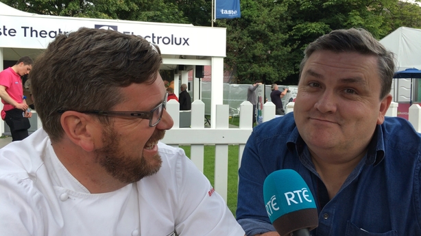 Daniel Clifford and Simon Delaney at Taste of Dublin 2017