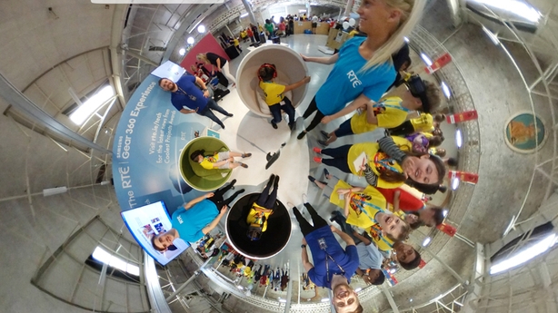 360 view from the RTÉ stand at Coolest Project thanks to Samsung