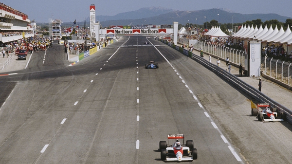 A view of the Circuit Paul Ricard in Le Castellet during the 1989 French Grand Prix