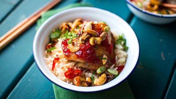 This week on Donal's Meals in Minutes, Donal Skehan dishes up a delicious serving of Chilli Jam Chicken & Nam Pla Rice. Tune into RTÉ One at 8:30pm every Tuesday.
