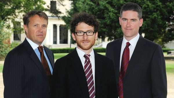 (Left to right) Wayne Byrne, Dr Eoin Syron and Professor Eoin Casey, co-founders, OxyMem
