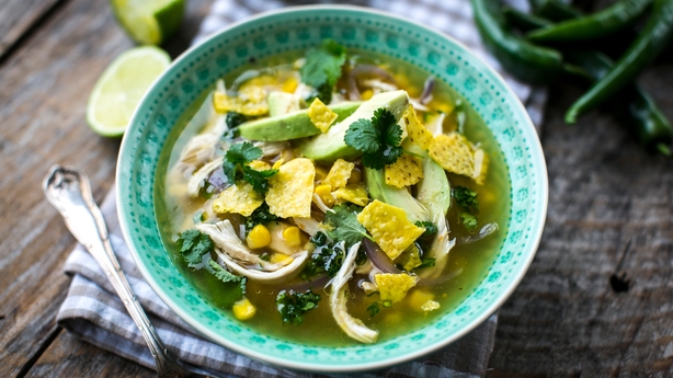 5 ingredients only in this Mexican Chicken soup