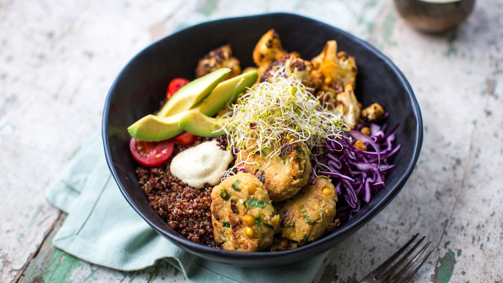 Donal Skehan's Falafel Quinoa Salad Bowl