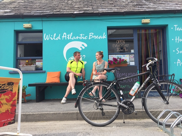 Rita Mcinerney Rita and Cian at the 'Wild Atlantic break - her cafe