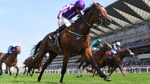 Ryan Moore guides Highland Reel home