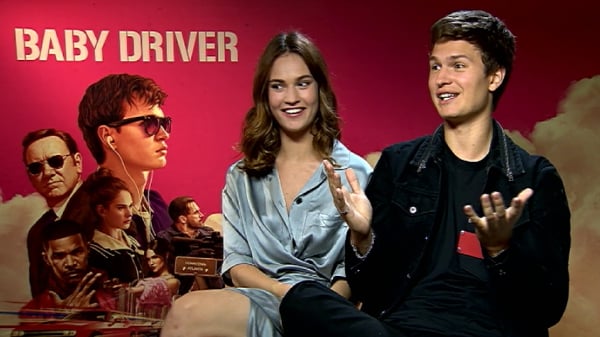 Ansel Elgort (with Baby Driver co-star Lily James) - 