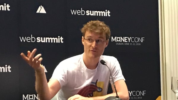 Paddy Cosgrave said MoneyConf, the Web Summit-organised financial tech conference, will be held in the RDS next year