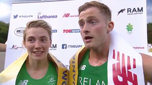 Natalya Coyle and Arthur Lanigan-O'Keeffe struck gold for Ireland