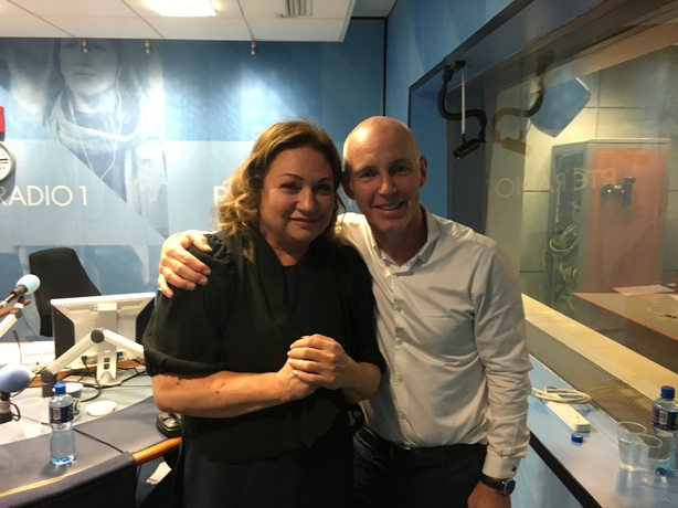 Norah Casey with Ray D'Arcy in studio