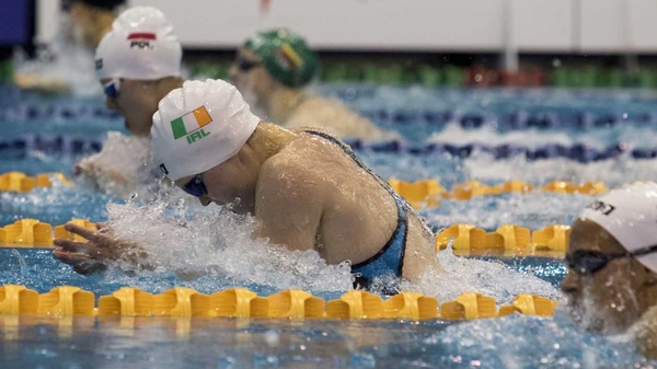 Mona McSharry was back in the pool after yesterday's success