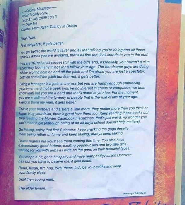 Ryan Tubridy letter