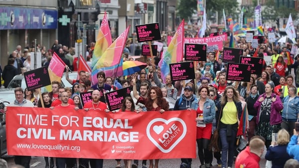 The ban on same-sex marriage is one of a series of sticking points holding up the formation of a new power-sharing government at Stormont