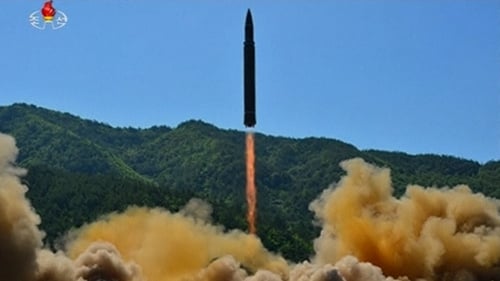 File image of a North Korea missile launch in July 2017