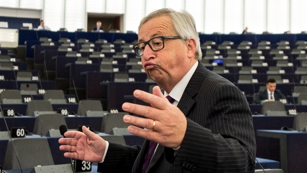 'The European Parliament is ridiculous, totally ridiculous,' Jean-Claude Juncker told a near-empty chamber