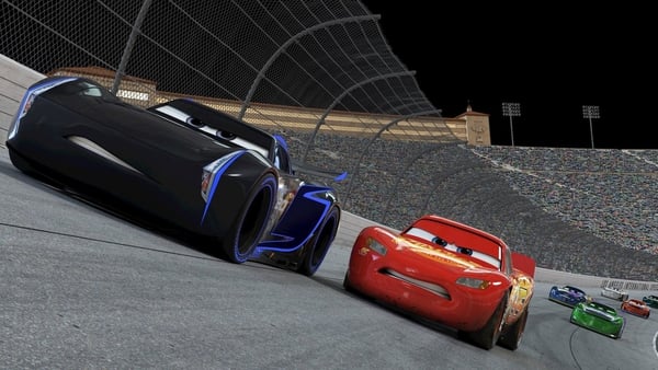 Lightning McQueen takes on a young hotshot in Cars 3