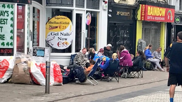 Fans hoping to secure tickets in Galway - Credit @PGaillimh