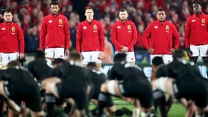The Lions face down the haka