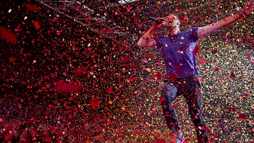 Soon to be a very rare sight: Coldplay's Chris Martin onstage in 2017
