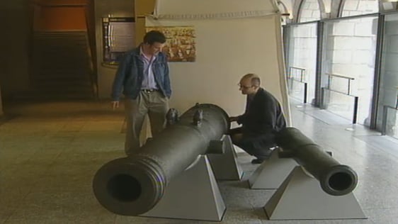 Spanish Armada cannon on display in the National Museum of Ireland, Collins Barracks (2002)