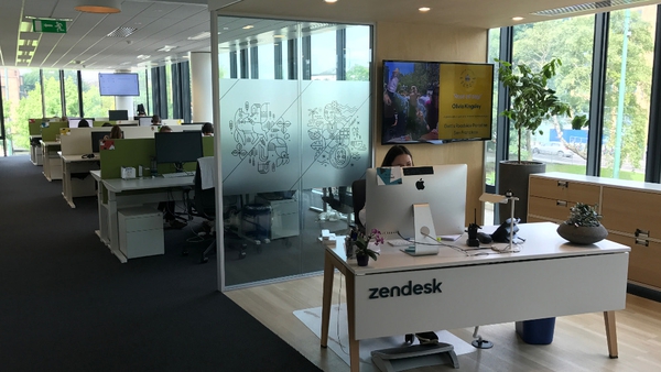 500 people are employed at Zendesk's European Headquarters in Dublin (file pic)