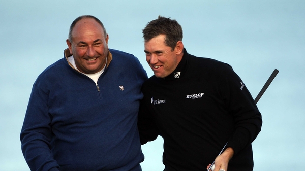 Lee Westwood and Andrew 'Chubby' Chandler in happier times