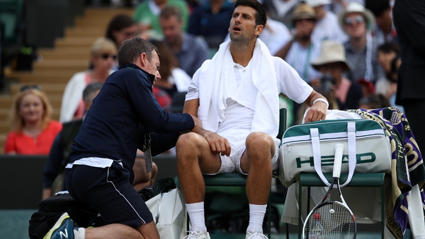Novak Djokovic was unable to recover from an elbow injury