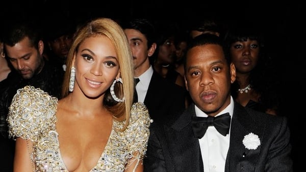Beyoncé and husband Jay Z at the 2010 Grammys