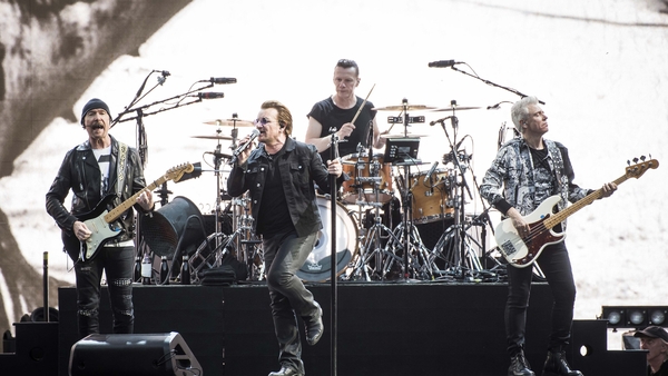 U2 in action at Twickenham Stadium in London last week