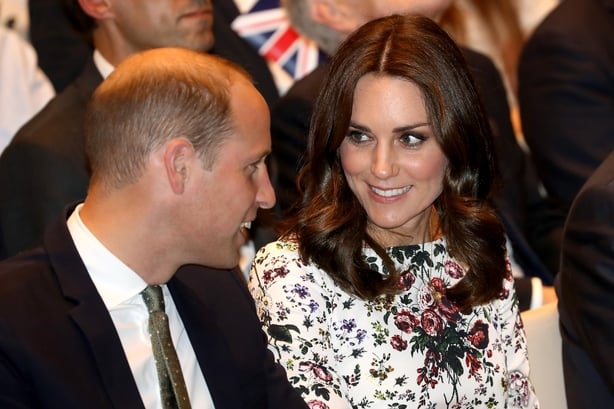 Catherine, Duchess of Cambridge and Prince William, Duke of Cambridge attend a reception inside the Gdansk Shakespeare Theatre