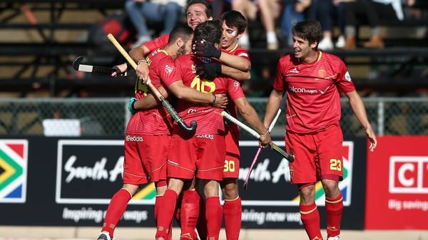 Spain celebrate reaching the semis in South Africa