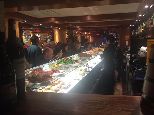 Tapas bar in Santiago