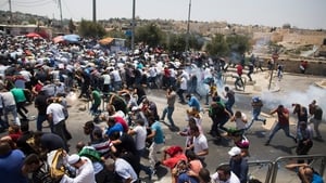 Clashes between Israeli security forces and Palestinians erupted around Jerusalem's Old City