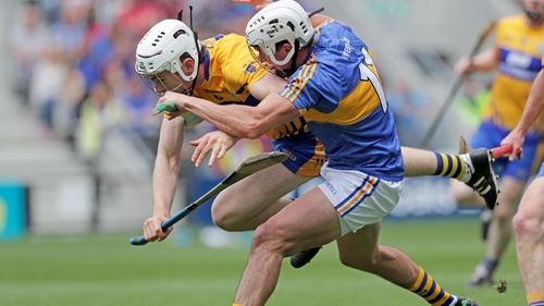 Clare's Conor Cleary with Patrick Maher of Tipperary