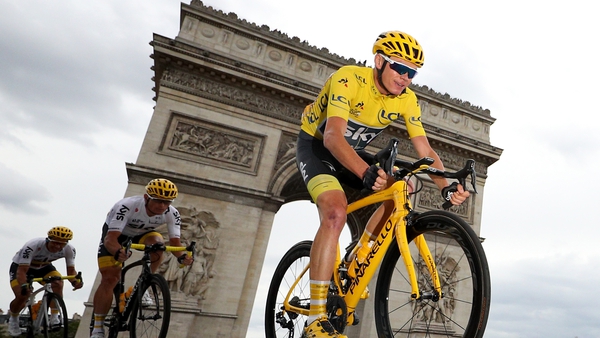 Chris Froome won the Tour de France four times between 2013 and 2017