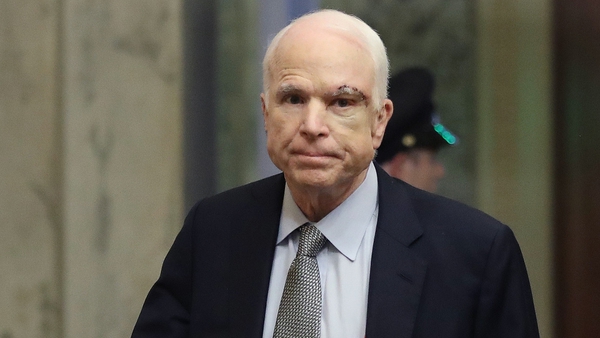 John McCain cast his vote to keep one of Donald Trump's top legislative priorities alive