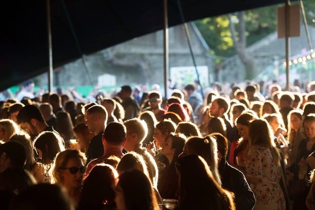 Crowds at Galway International Arts Festival